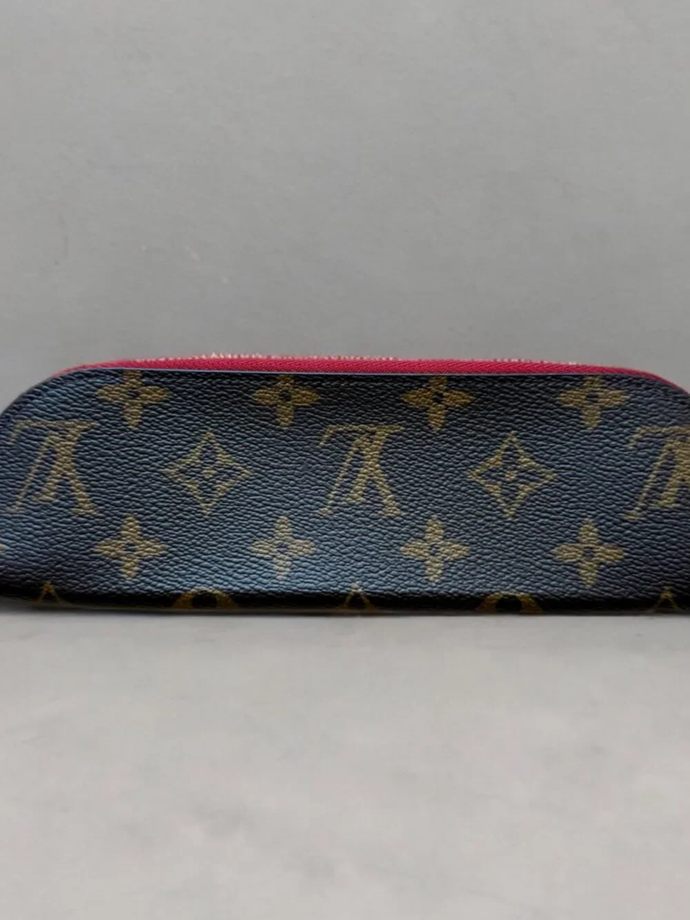 Louis Vuitton Canvas Monogram Charlotte Pencil Pouch Rouge Red Trim